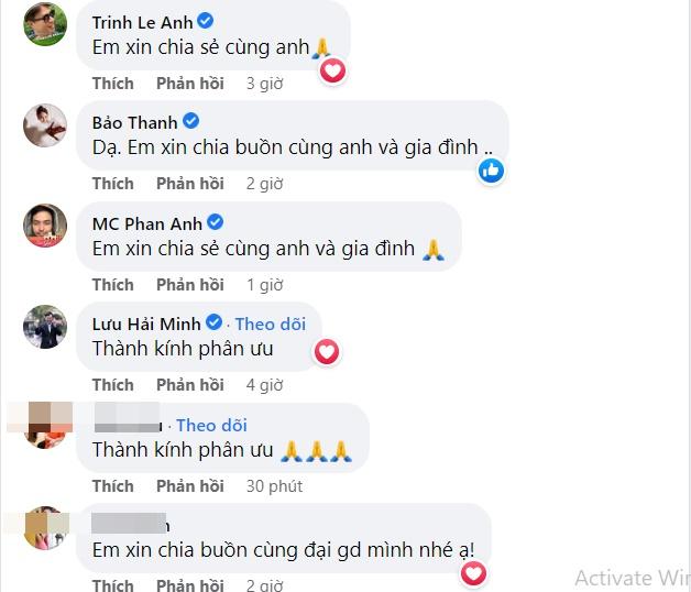 Chí Trung phủ màu đen khi bố bạn gái qua đời, dàn sao chia buồn-3