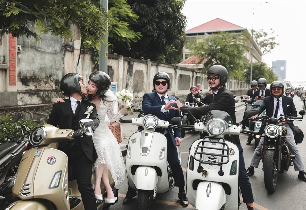 Khánh Thi theo chàng về dinh cùng dàn xe hùng hậu-6