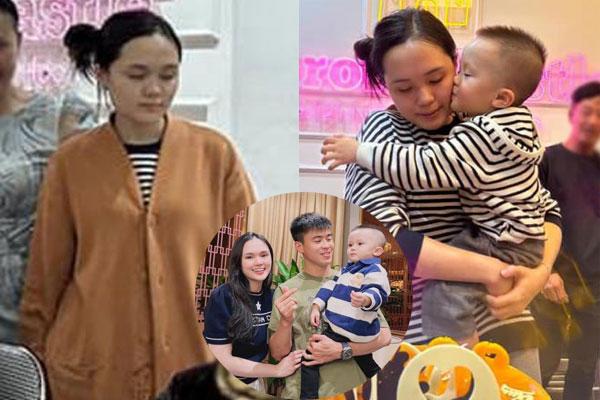 Vợ Đỗ Duy Mạnh lộ ảnh xuề xòa, khác hẳn hình trên mạng-8