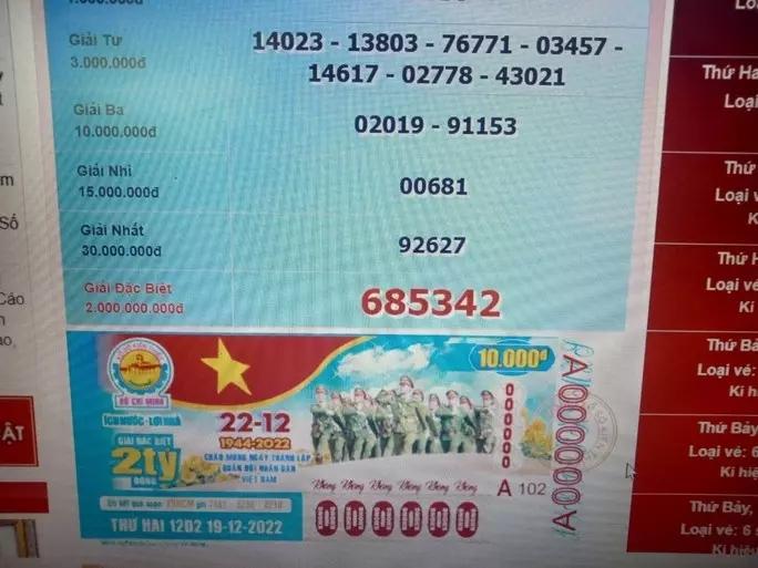 Vé mừng ngày Quân đội in nhầm hình Công an, Công ty xổ số nói gì?-1