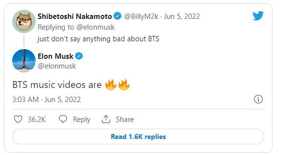 Tỷ phú Elon Musk ủng hộ BTS làm CEO mới của Twitter?-3