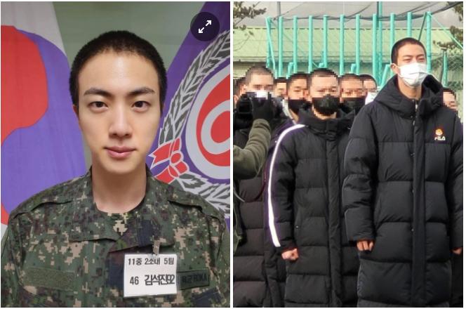 Hé lộ ảnh Jin (BTS) lao động trong quân ngũ-3