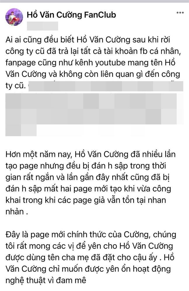 Hồ Văn Cường liên tục bị bay màu fanpage, fan bức xúc thay chính chủ-2