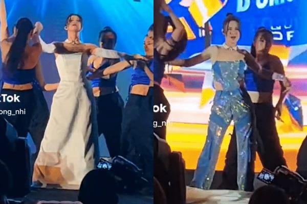 Những màn quăng đồ táo bạo của sao Việt trên sân khấu-1