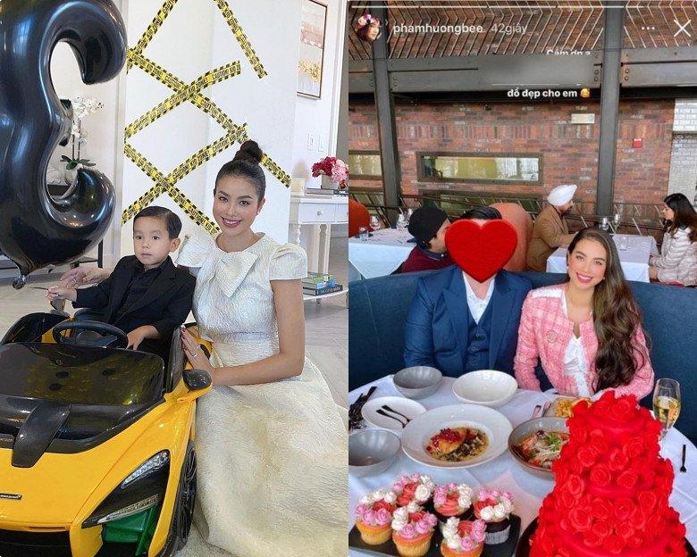 Phạm Hương cho quý tử mặc lại đồ cũ, phong cách hệt bố đại gia-8