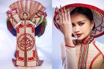 Ngọc Châu sửa gấp trang phục dân tộc trước khi thi Miss Universe