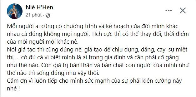 HHen Niê phản ứng khi bị xúc phạm ngoại hình, chê giả tạo-2