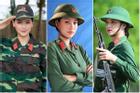 Miss Grand Thiên Ân siêu đáng yêu với quân phục ở Sao Nhập Ngũ