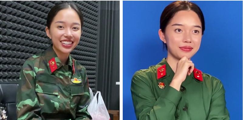 Nhã Phương ra dáng chiến sĩ, mặc quân phục đẹp nhờ body đầy đặn-7