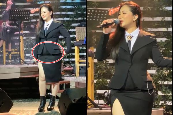 Lương Bích Hữu mặc váy thắt eo, khéo léo đáp trả tin đồn mang thai-4