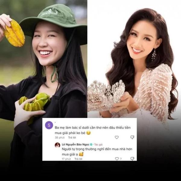 Hoa hậu Bảo Ngọc đáp trả khi bị nói ba mẹ có điều kiện nên thừa tiền mua giải-1