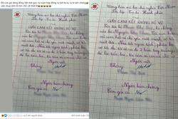 Sợ bố phản bội mẹ, bé gái bắt bố ký giấy 'cam kết không bỏ vợ'