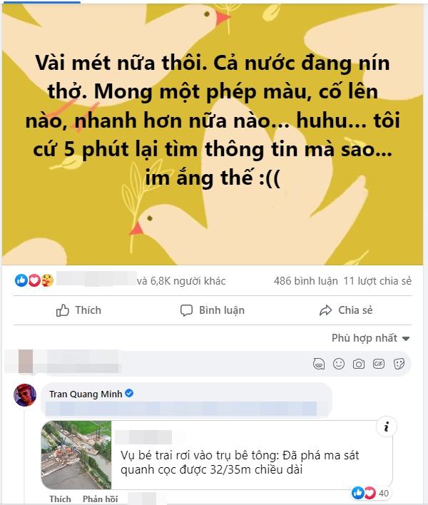 Sao Việt cầu nguyện bé trai rơi vào trụ bê tông gặp được phép màu-4