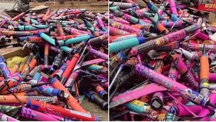 Nhặt vỏ pháo hoa đêm giao thừa, cô gái bán được gần 2 triệu đồng-1