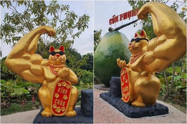 Cười ngất gương mặt xấu hề hước của linh vật mèo Tiền Giang-11