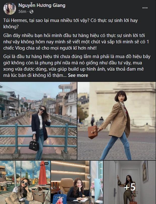 Hương Giang từng khoe đầu tư túi hiệu sinh lời, nay lại bán lỗ?-1