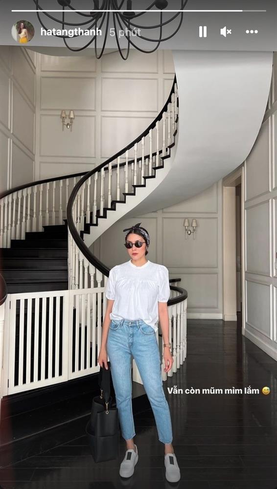 Hà Tăng gây bất ngờ với eo bé tí, nổi cả múi sau 3 lần đẻ-5