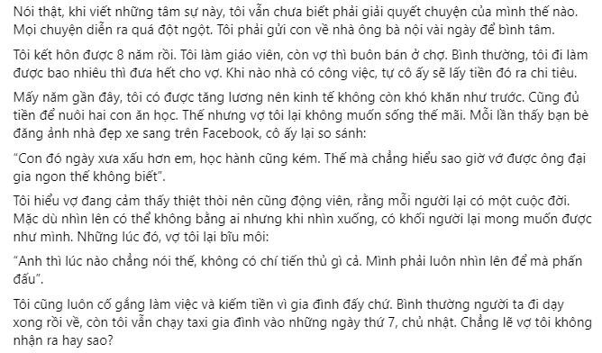 Ở nhà chăm con cho vợ đi làm xa, 1 tháng sau vợ cưới người khác-1