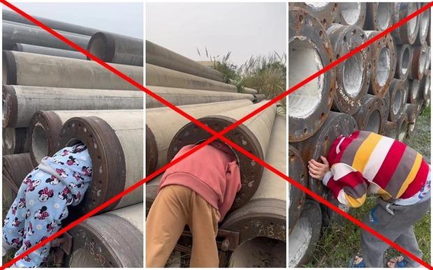 TikToker xui 3 em nhỏ chui vào trụ bê tông gây phẫn nộ-1