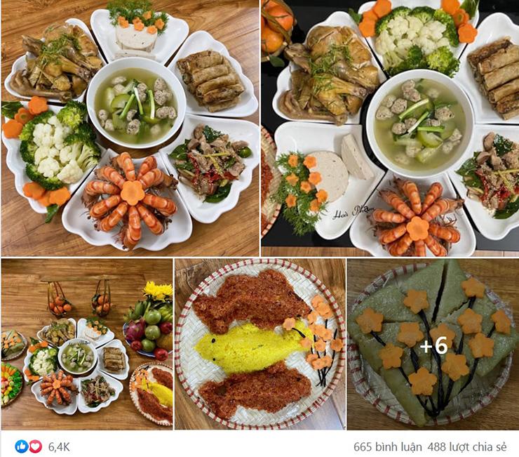 Chị em khoe mâm cúng Rằm tháng Chạp khiến dân mạng trầm trồ-2