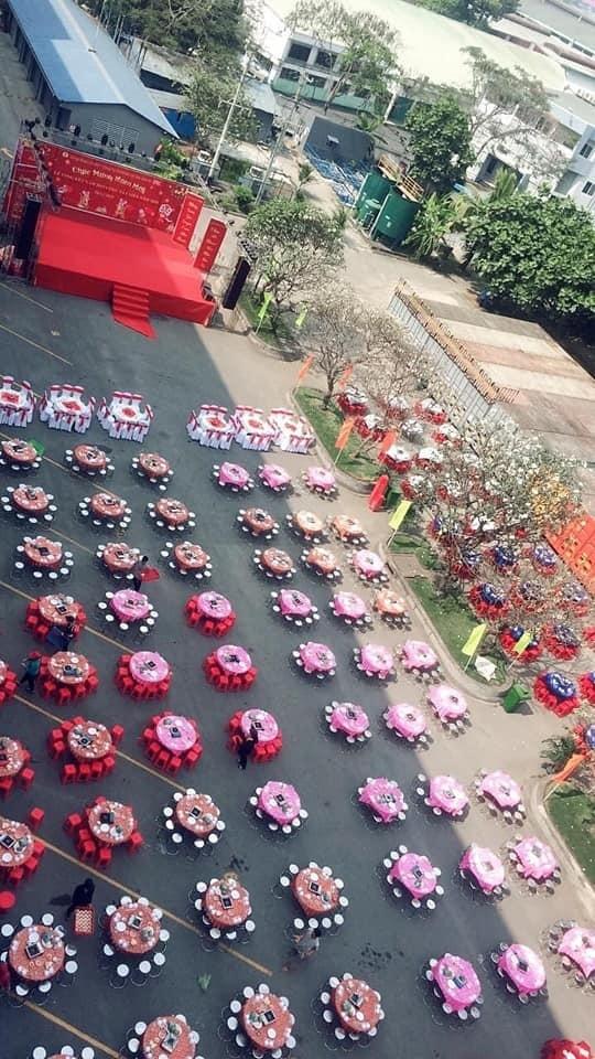 Công ty chịu chi, bày trăm mâm tiệc chiêu đãi tất niên nhân viên-3