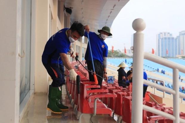 Lý do điều động sinh viên tình nguyện lau dọn sân Mỹ Đình-1