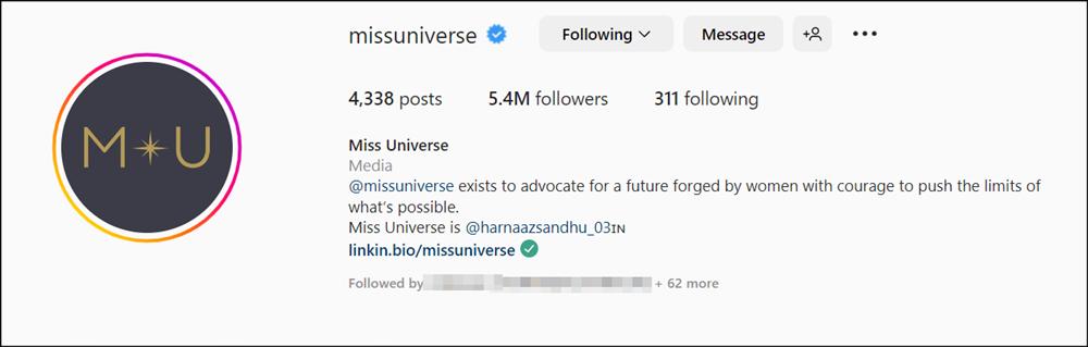 Miss Universe đạt 5,4 triệu followers, Miss Grand mơ không được-2