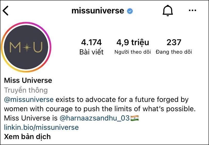 Miss Universe đạt 5,4 triệu followers, Miss Grand mơ không được-3
