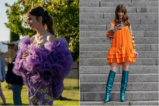 Trang phục của Lily Collins trong 'Emily in Paris 3'