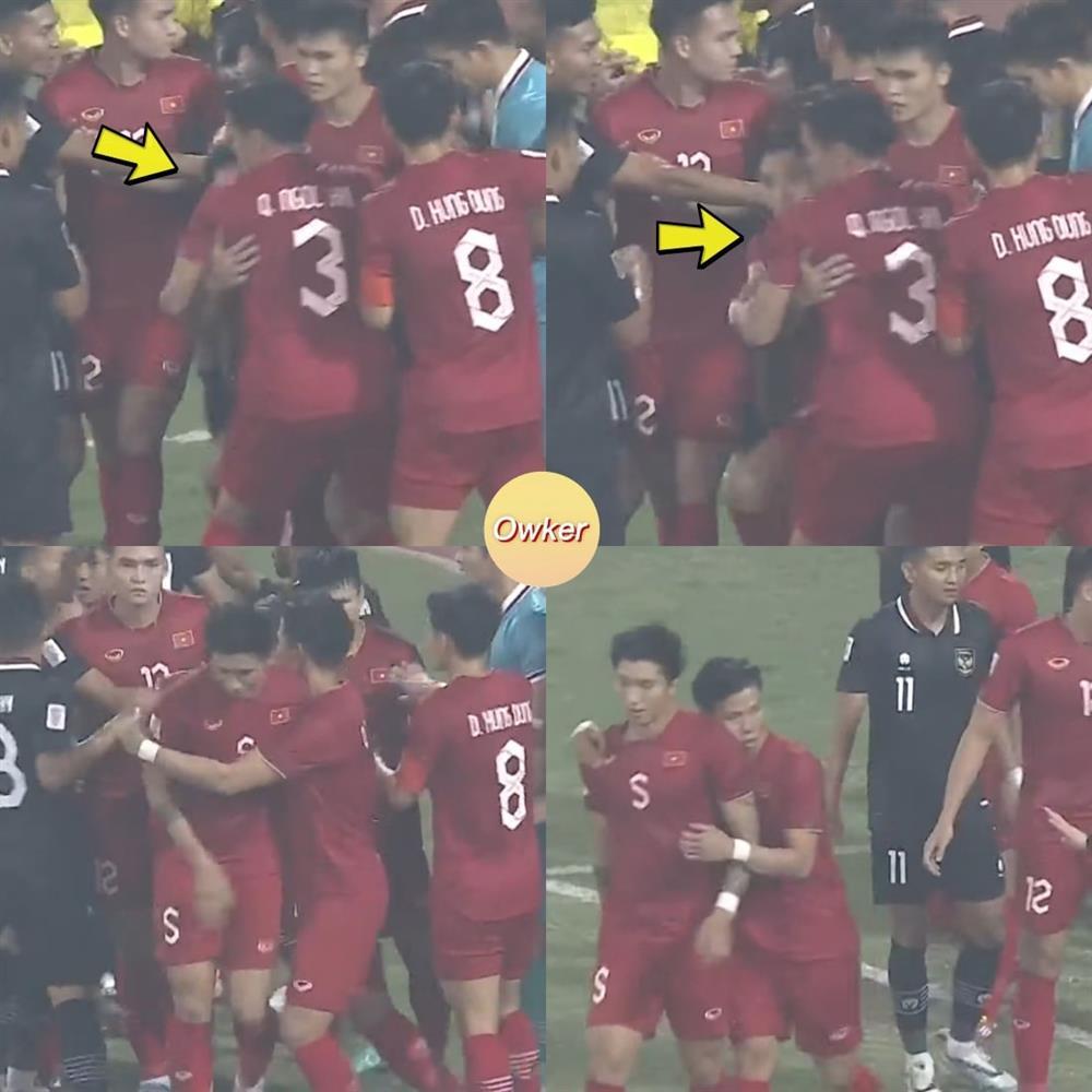 Xôn xao ảnh Quế Ngọc Hải xông vào cứu Văn Hậu trận gặp Indonesia-2