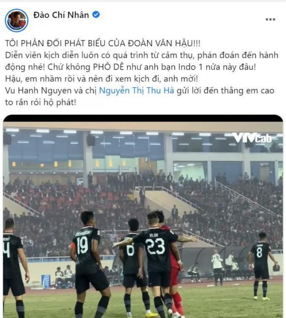 Chí Nhân phản đối phát biểu Đoàn Văn Hậu về cầu thủ Indonesia-2