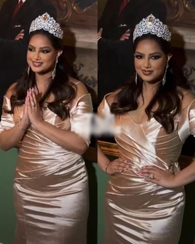 Miss Universe 2021 bị dìm hàng với đầm sến sẩm, lộ body phát tướng-3