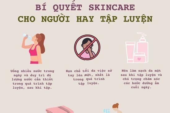 Quy tắc giữ da khỏe đẹp khi tập luyện