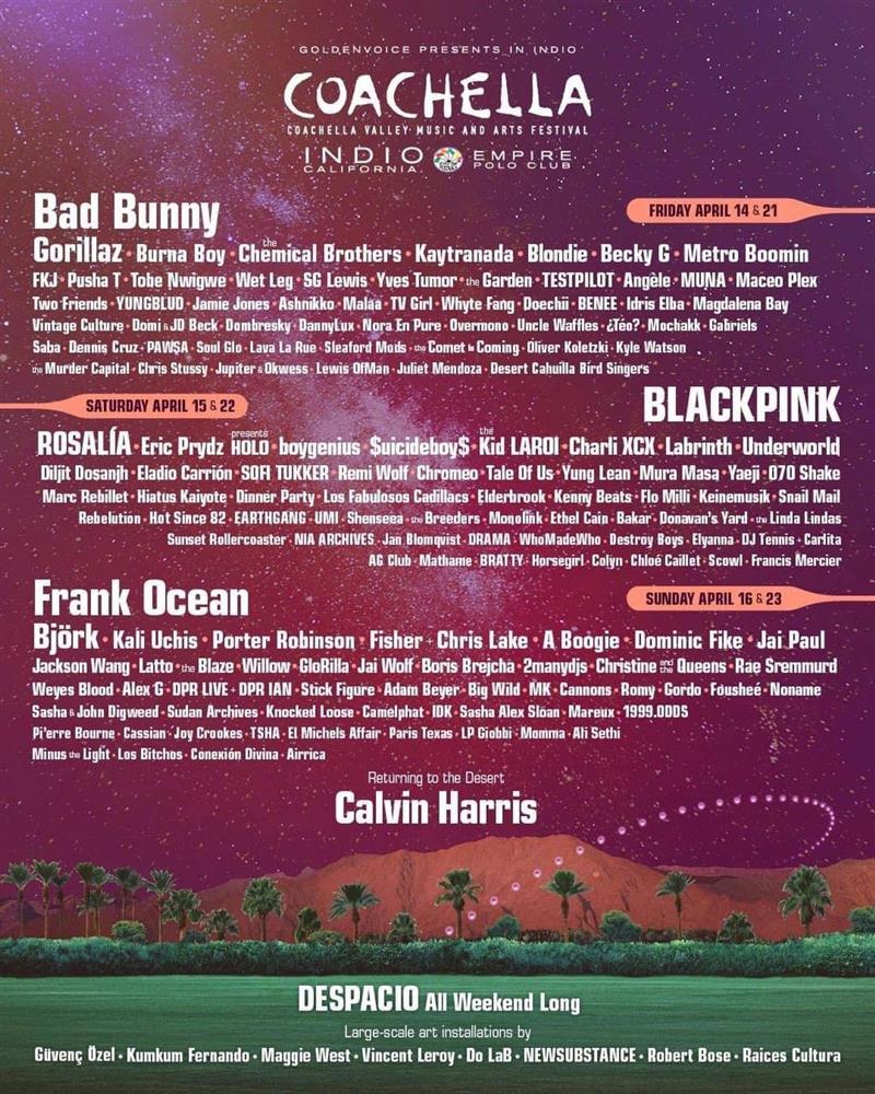 BLACKPINK là nghệ sĩ Kpop đầu tiên biểu diễn chính tại Coachella 2023-1