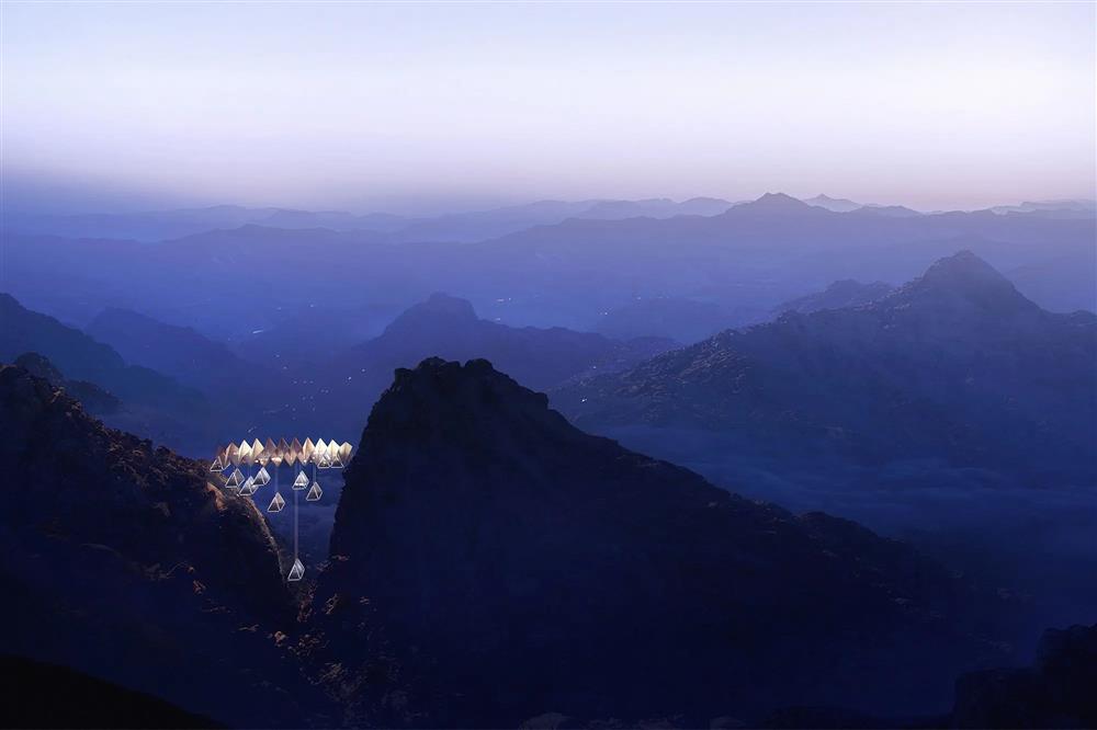 Khu nghỉ dưỡng lều siêu sang treo giữa 2 vách núi cao trăm mét-3