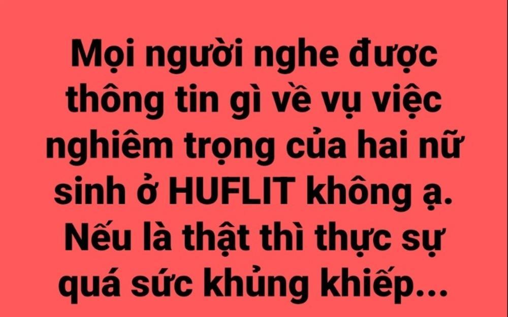 Trường HUFLIT mời công an vào cuộc vụ 2 nữ sinh bị xâm hại tình dục-1