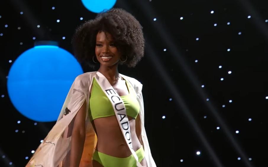 Ngọc Châu sáng bikini, an toàn dạ hội tại bán kết Miss Universe-31