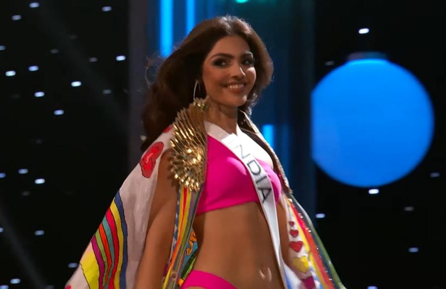 Ngọc Châu sáng bikini, an toàn dạ hội tại bán kết Miss Universe-34