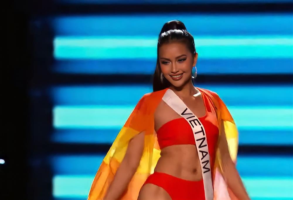 Ngọc Châu sáng bikini, an toàn dạ hội tại bán kết Miss Universe-21