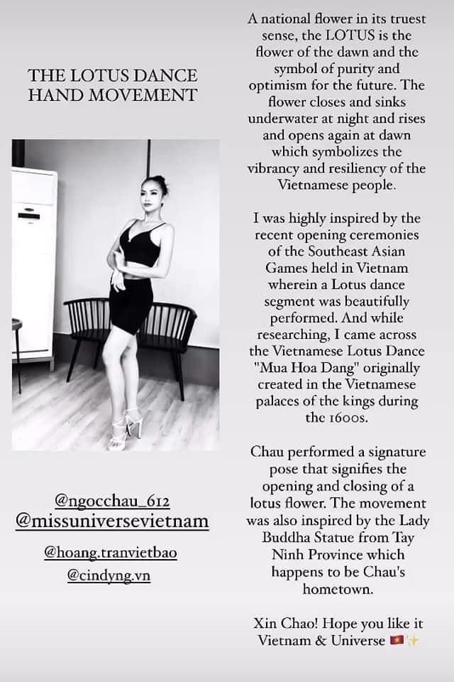 Ngọc Châu gây tranh cãi vì tay múa hoa sen khi catwalk ở Miss Universe-4