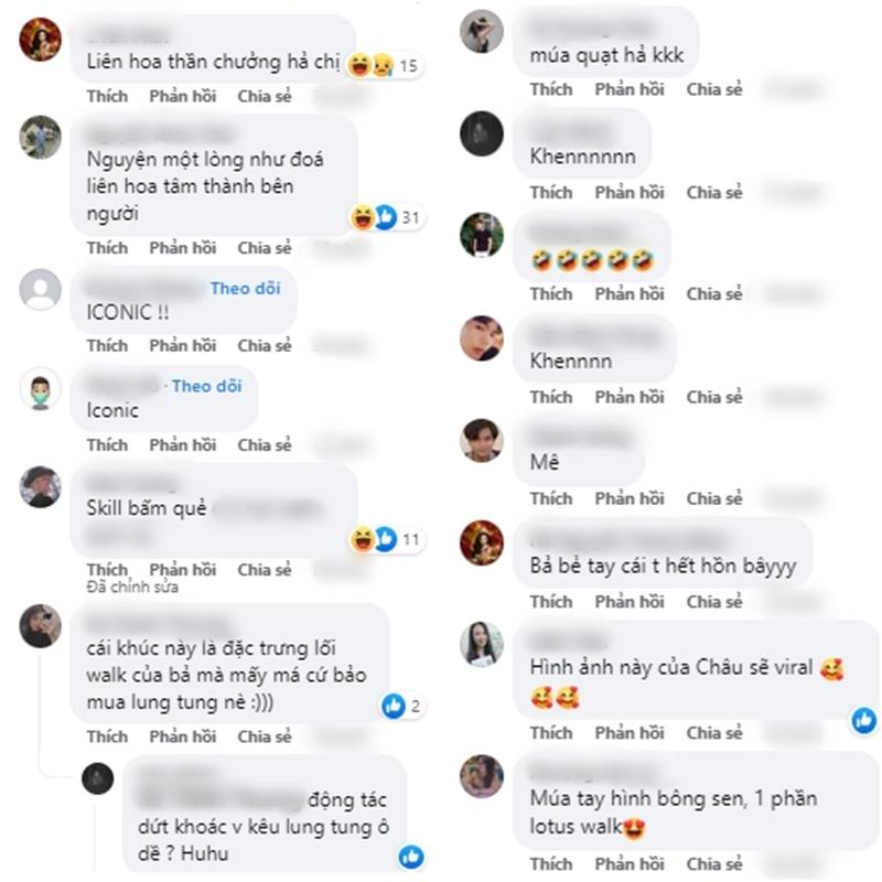 Ngọc Châu gây tranh cãi vì tay múa hoa sen khi catwalk ở Miss Universe-3