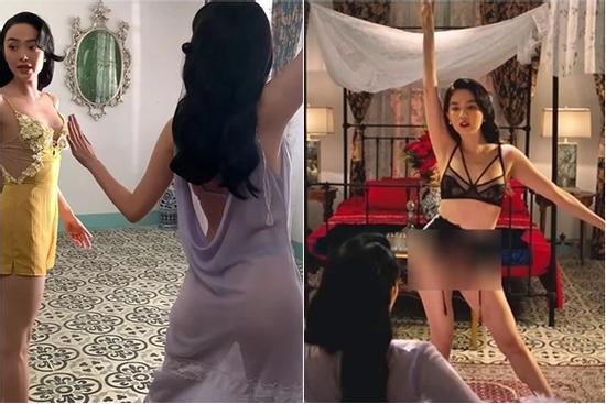 Ngọc Trinh 'mặc như không' trong phim mới gây tranh cãi