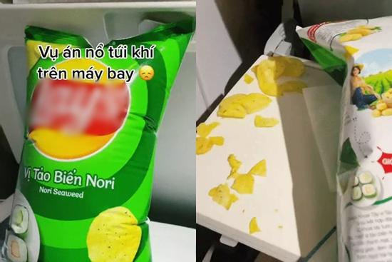 Mang đồ ăn vặt lên máy bay, cô gái hoảng hồn vì bao bì bỗng dưng phát nổ