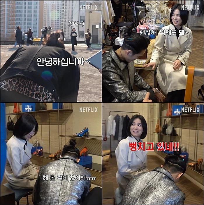 Biểu cảm của Song Hye Kyo khi bị tát ở hậu trường The Glory-4