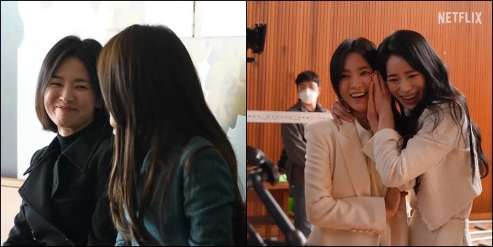 Biểu cảm của Song Hye Kyo khi bị tát ở hậu trường The Glory-2