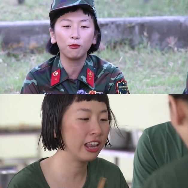 Trang Hý mất điểm vì đánh son dính đầy răng ở Sao Nhập Ngũ-2