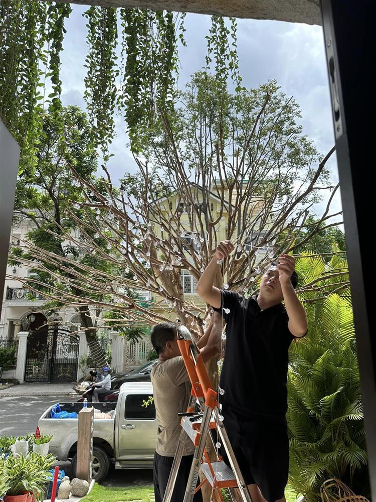 Cường Đô La trang hoàng biệt thự đón Tết, trầm trồ độ xa hoa-6