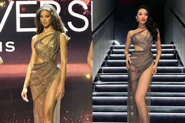Tân Á hậu 2 Miss Universe mặc lại váy dạ hội của Á hậu Kim Duyên-4