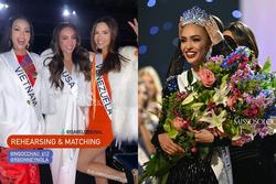 Ngọc Châu đọ sắc tân Miss Universe lẫn Á hậu 1, có đẹp bằng?