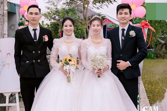Anh em ruột ở Nghệ An rước 2 cô gái xinh như hoa làm vợ cùng 1 ngày